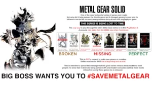 Metal Gear Solid list of games without ports